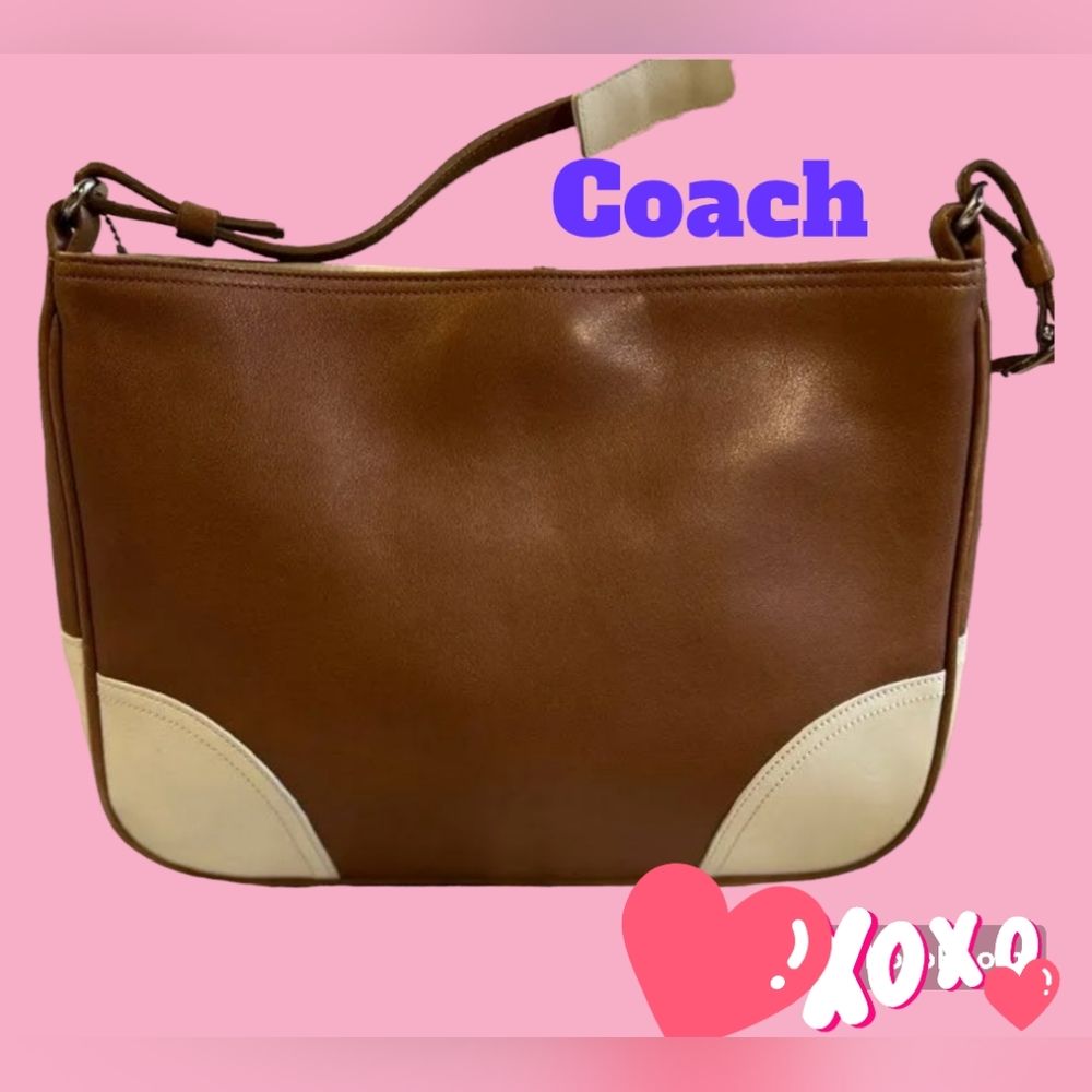VINTAGE 1981<RARE> ●COACH SHOULDER PURSE ¤¤☆